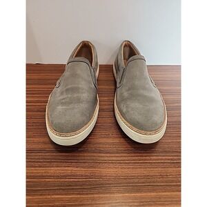 UGG Womens Soleda Size 6.5 Gray Suede Leather Slip On Casual Shoes Sneakers
